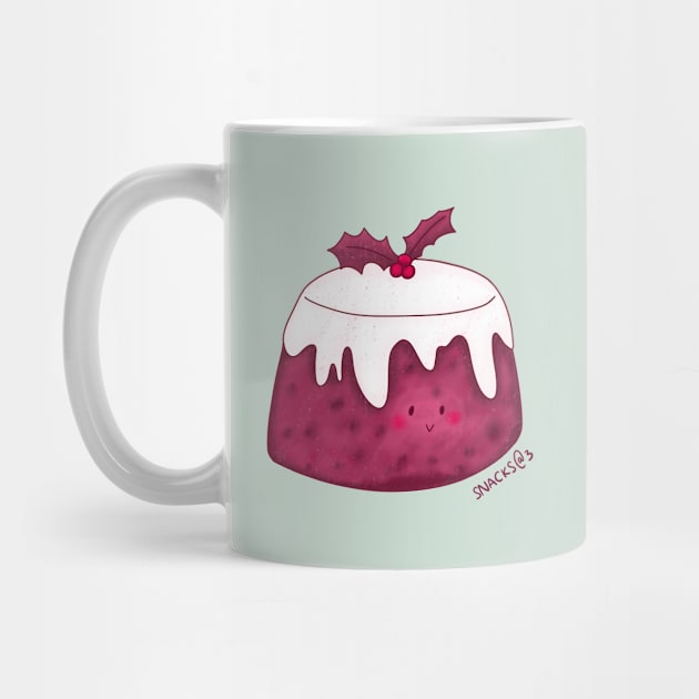 Christmas Pudding in PINK by Snacks At 3